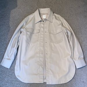 NWT Faux Leather Shacket